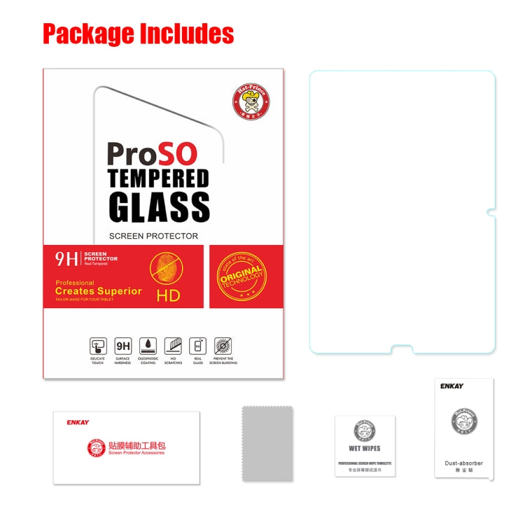 ENKAY Hat-Prince 0.33mm 9H Surface Hardness 2.5D Explosion-proof Tempered Glass Film for HUAWEI MediaPad M6 10.8 - For Huawei MediaPad by ENKAY | Online Shopping UK | buy2fix