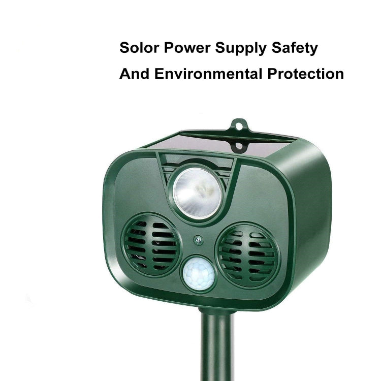 Solar Animal Drive Waterproof PIR Sensor Outdoor Garden Anti-cat Dog Ultrasonic Solar Alarm Drive - Outdoor Insect Repellent by buy2fix | Online Shopping UK | buy2fix