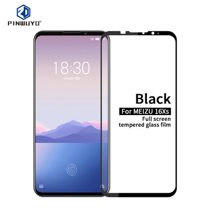 PINWUYO 9H 2.5D Full Screen Tempered Glass Film for Meizu 16XS(Black) - For Meizu by PINWUYO | Online Shopping UK | buy2fix