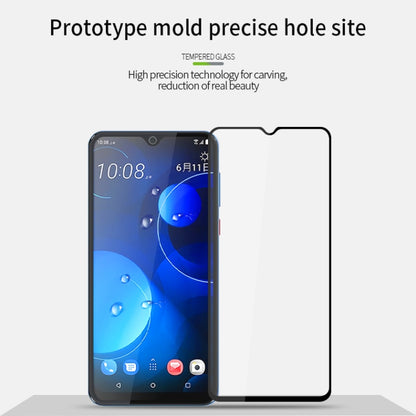 PINWUYO 9H 2.5D Full Screen Tempered Glass Film for HTC D19 PLUS(Black) - For HTC by PINWUYO | Online Shopping UK | buy2fix