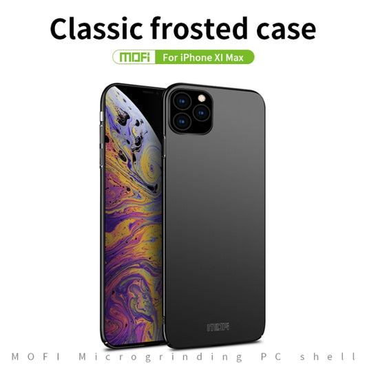 For iPhone 11 Pro Max MOFI Frosted PC Ultra-thin Hard Case (Black) by MOFI