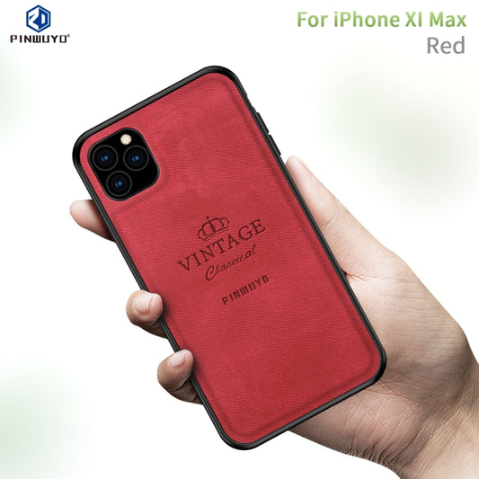 For iPhone 11 Pro Max PINWUYO Shockproof Waterproof Full Coverage PC + TPU + Skin Protective Case (Red) - iPhone 11 Pro Max Cases by PINWUYO | Online Shopping UK | buy2fix