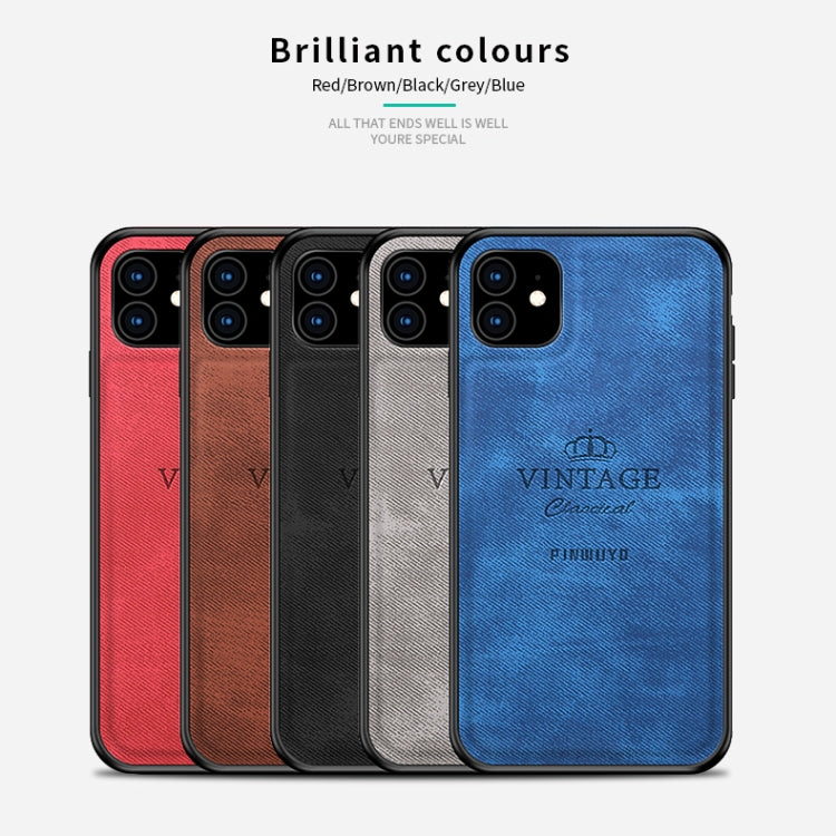 For iPhone 11 PINWUYO Shockproof Waterproof Full Coverage PC + TPU + Skin Protective Case (Red) - iPhone 11 Cases by PINWUYO | Online Shopping UK | buy2fix