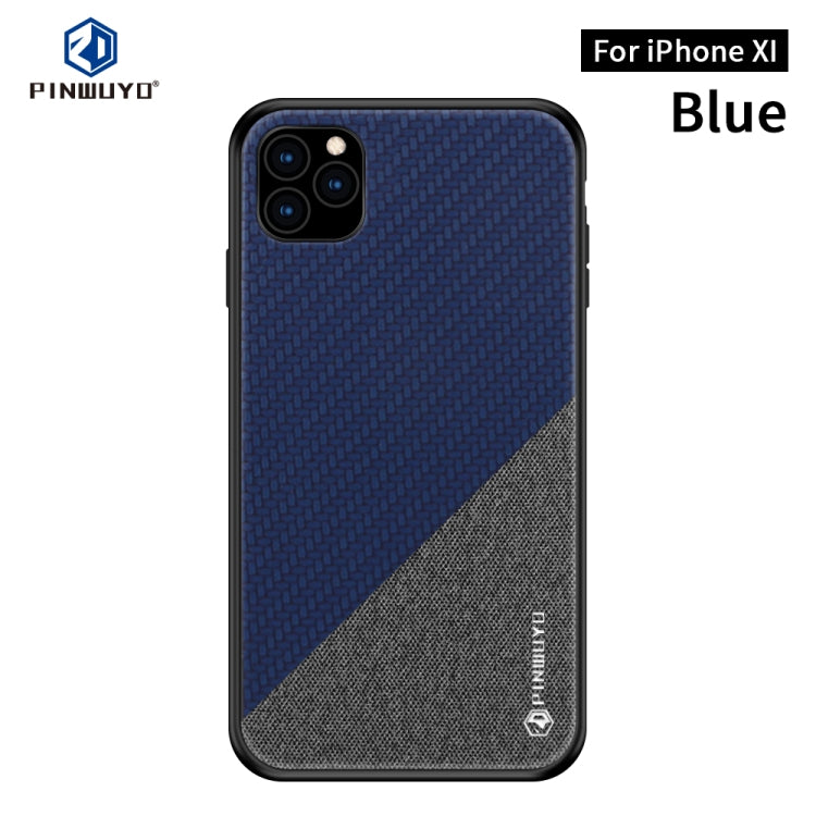 For iPhone 11 Pro PINWUYO Honors Series Shockproof PC + TPU Protective Case (Blue) - iPhone 11 Pro Cases by PINWUYO | Online Shopping UK | buy2fix