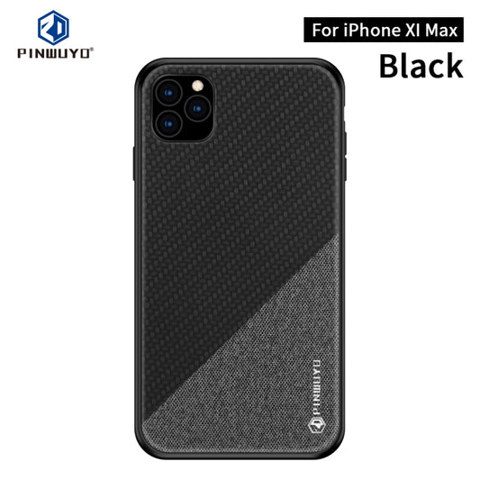 For iPhone 11 Pro Max PINWUYO Honors Series Shockproof PC + TPU Protective Case (Black) - iPhone 11 Pro Max Cases by PINWUYO | Online Shopping UK | buy2fix