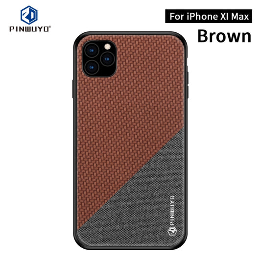 For iPhone 11 Pro Max PINWUYO Honors Series Shockproof PC + TPU Protective Case (Brown) - iPhone 11 Pro Max Cases by PINWUYO | Online Shopping UK | buy2fix