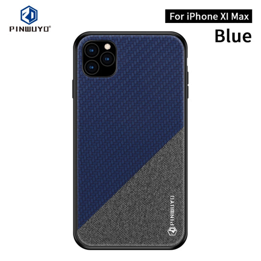 For iPhone 11 Pro Max PINWUYO Honors Series Shockproof PC + TPU Protective Case (Blue) - iPhone 11 Pro Max Cases by PINWUYO | Online Shopping UK | buy2fix