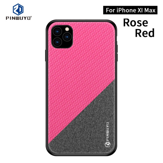 For iPhone 11 Pro Max PINWUYO Honors Series Shockproof PC + TPU Protective Case (Red) - iPhone 11 Pro Max Cases by PINWUYO | Online Shopping UK | buy2fix
