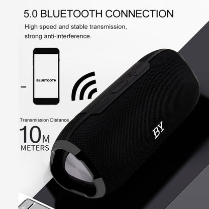 BY Portable Bluetooth Speaker Waterproof Wireless Loudspeaker 3D Stereo Music Surround Sound System Outdoor Speakers Support TF AUX(Red) - Desktop Speaker by buy2fix | Online Shopping UK | buy2fix