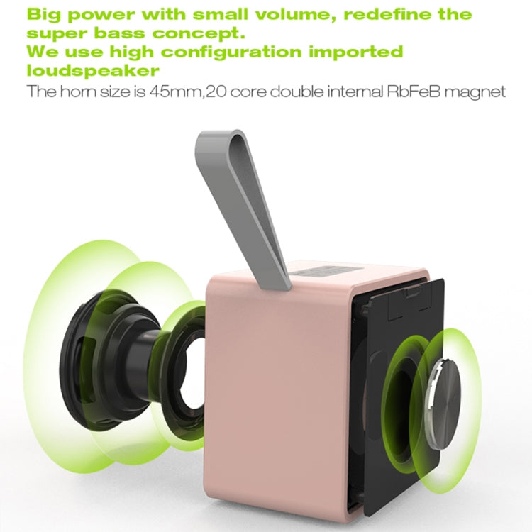 EWA A105 High Hidelity Bluetooth Speaker, Small Size High  Power Bass, TWS Bluetooth Technology Support TF(Rose Gold) - Desktop Speaker by EWA | Online Shopping UK | buy2fix