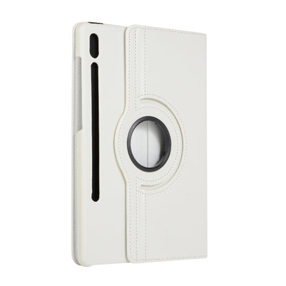 ENKAY 360 Degree Rotation Lichi Texture Leather Case with Holder for Samsung Galaxy Tab S6 10.5 T860 / T865(White) by ENKAY