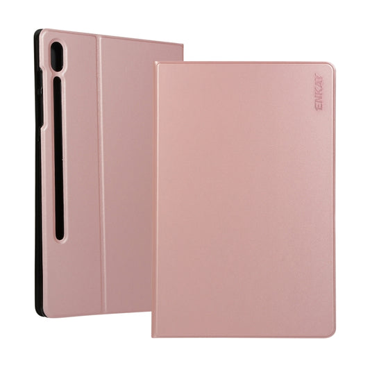 ENKAY Horizontal Flip PU Leather Case with Holder for Galaxy Tab S6 10.5 T860 / T865(Rose Gold) by ENKAY
