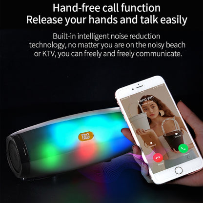 T&G TG165 5W*2 Portable Wireless Speaker Speaker With Dancing LED Flashing Light Mp3 AUX USB FM Radio Stereo Subwoofer(Blue) - Desktop Speaker by T&G | Online Shopping UK | buy2fix