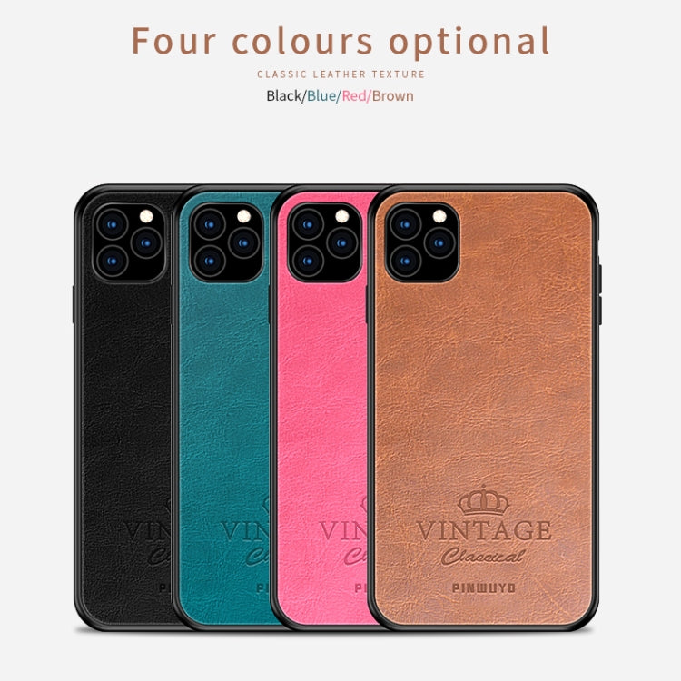 PINWUYO Pin Rui Series Classical Leather, PC + TPU + PU Leather Waterproof And Anti-fall All-inclusive Protective Shell for iPhone 11 Pro(Brown) - More iPhone Cases by PINWUYO | Online Shopping UK | buy2fix