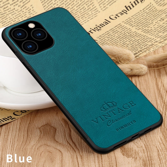 For iPhone 11 Pro Max PINWUYO Pin Rui Series Classical Leather, PC + TPU + PU Leather Waterproof And Anti-fall All-inclusive Protective Shell (Blue) - iPhone 11 Pro Max Cases by PINWUYO | Online Shopping UK | buy2fix