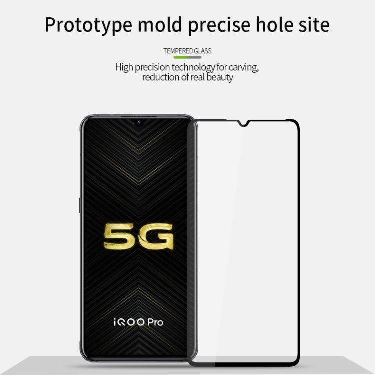 PINWUYO 9H 2.5D Full Screen Tempered Glass Film for vivo iQOO Pro 5G(Black) - vivo Tempered Glass by PINWUYO | Online Shopping UK | buy2fix