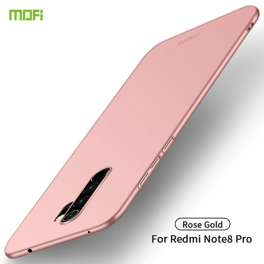 For Xiaomi RedMi Note8 Pro MOFI Frosted PC Ultra-thin Hard Case(Rose gold) - Xiaomi Cases by MOFI | Online Shopping UK | buy2fix