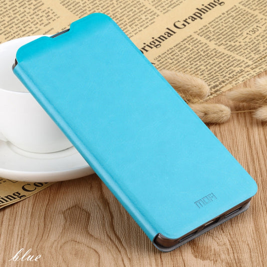For Huawei P30 MOFI Rui Series Classical Leather Flip Leather Case With Bracket Embedded Steel Plate All-inclusive(Blue) - Huawei Cases by MOFI | Online Shopping UK | buy2fix