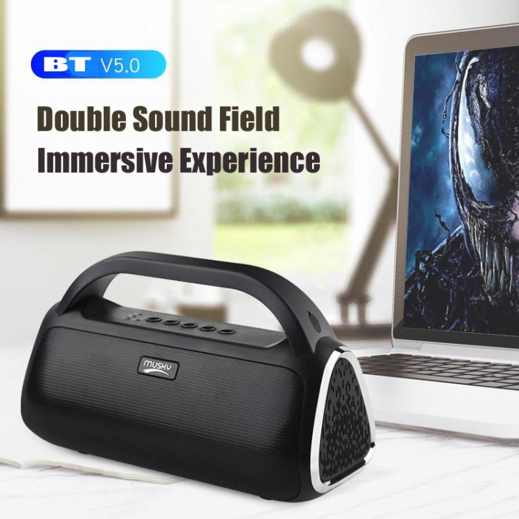 DY18 Wireless Bluetooth Speaker Portable Wireless Speaker Sound System, Support Bluetooth & AUX & TF & Radio - Desktop Speaker by buy2fix | Online Shopping UK | buy2fix