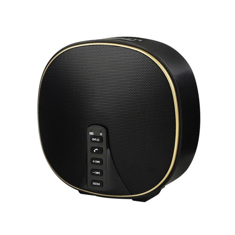 DY-52 Portable Bluetooth Speaker Wireless Loudspeaker Sound 32G Max Memory 10W Stereo Music Surround Outdoor Speaker(Black+Gold) - Desktop Speaker by buy2fix | Online Shopping UK | buy2fix