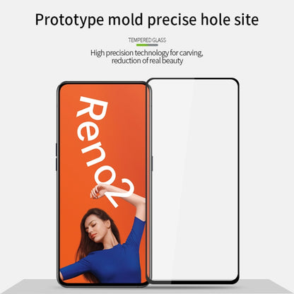 For OPPO Reno2 PINWUYO 9H 2.5D Full Screen Tempered Glass Film(Black) - OPPO Tempered Glass by PINWUYO | Online Shopping UK | buy2fix