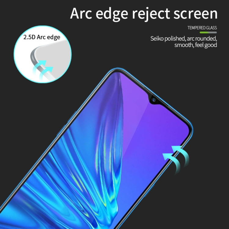 For OPPO Realme5 PINWUYO 9H 2.5D Full Screen Tempered Glass Film(Black) - OPPO Tempered Glass by PINWUYO | Online Shopping UK | buy2fix