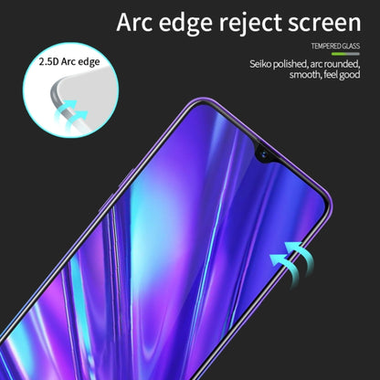 For OPPO Realme5 Pro / RealmeQ PINWUYO 9H 2.5D Full Screen Tempered Glass Film(Black) - OPPO Tempered Glass by PINWUYO | Online Shopping UK | buy2fix