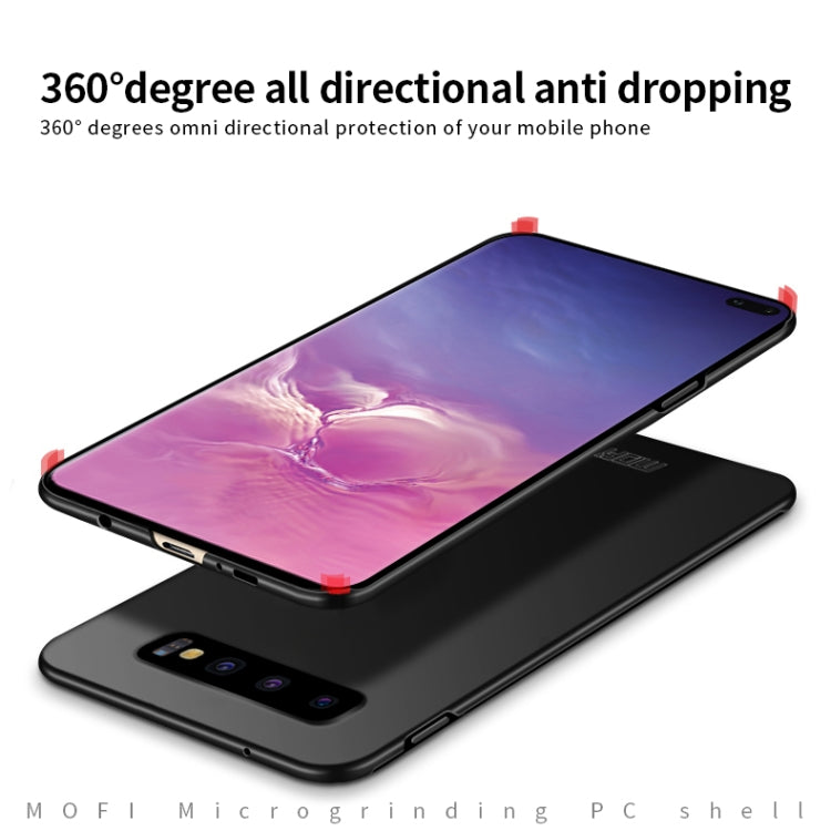 For Galaxy S10+ MOFI Frosted PC Ultra-thin Hard Case(Black) - Galaxy Phone Cases by MOFI | Online Shopping UK | buy2fix