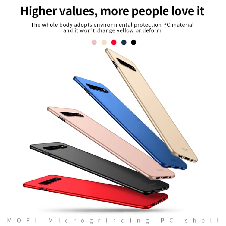 For Galaxy S10+ MOFI Frosted PC Ultra-thin Hard Case(Red) - Galaxy Phone Cases by MOFI | Online Shopping UK | buy2fix