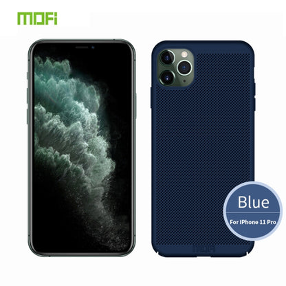 For iPhone 11 Pro MOFI Breathable PC Ultra-thin All-inclusive Protective Case(Blue) - iPhone 11 Pro Cases by MOFI | Online Shopping UK | buy2fix