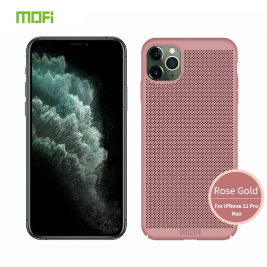 For iPhone 11 Pro Max MOFI Breathable PC Ultra-thin All-inclusive Protective Case(Rose gold) - iPhone 11 Pro Max Cases by MOFI | Online Shopping UK | buy2fix