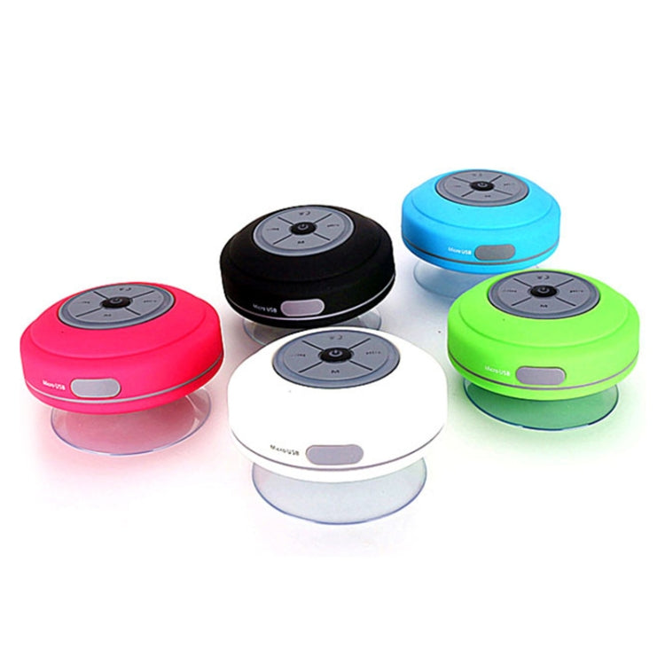 BTS-09 Wireless Bluetooth Speaker Waterproof Led FM Radio Subwoofer Bluetooth Column TF Card Suction Cup Mini Shower Speaker(Black) - Waterproof Speaker by buy2fix | Online Shopping UK | buy2fix