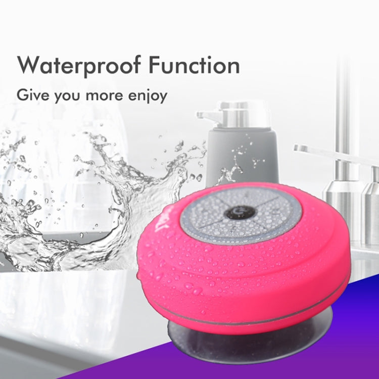 BTS-09 Wireless Bluetooth Speaker Waterproof Led FM Radio Subwoofer Bluetooth Column TF Card Suction Cup Mini Shower Speaker(Black) - Waterproof Speaker by buy2fix | Online Shopping UK | buy2fix