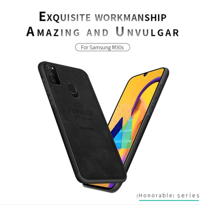 For Galaxy M30S PINWUYO Zun Series PC + TPU + Skin Waterproof And Anti-fall All-inclusive Protective Shell(Brown) - Galaxy Phone Cases by PINWUYO | Online Shopping UK | buy2fix