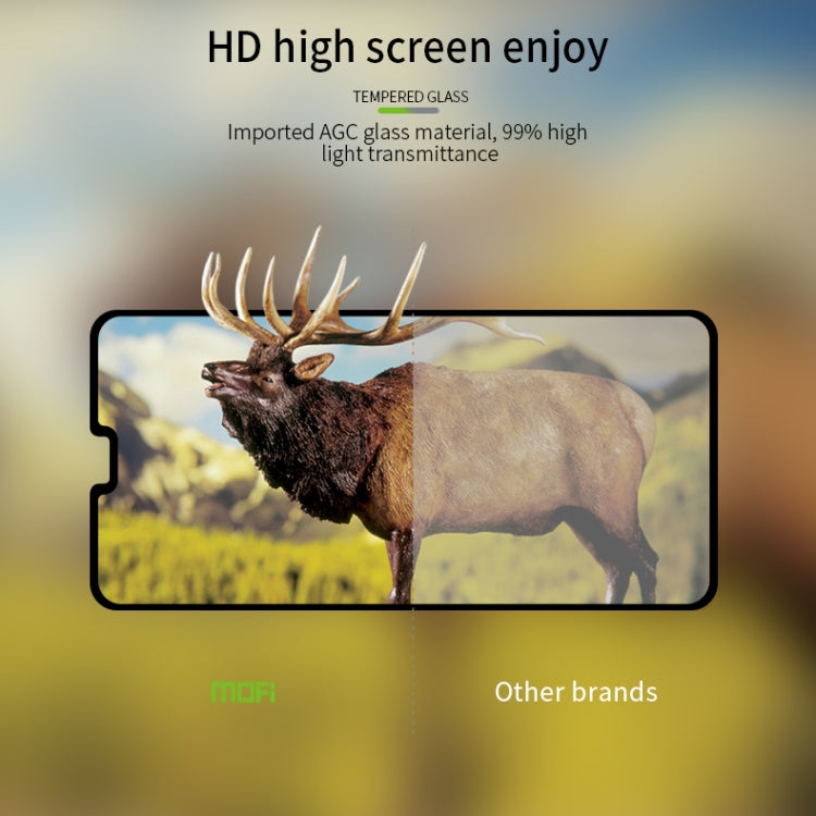 For Huawei Mate30 MOFI 9H 2.5D Full Screen Tempered Glass Film(Black) - Huawei Tempered Glass by MOFI | Online Shopping UK | buy2fix