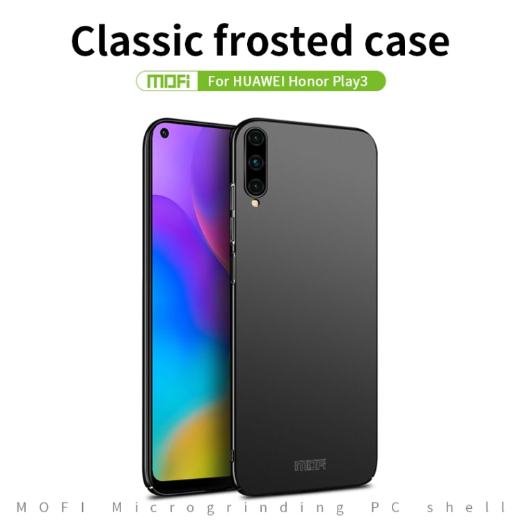 For Huawei Honor Play 3 MOFI Frosted PC Ultra-thin Hard Case(Black) - Honor Cases by MOFI | Online Shopping UK | buy2fix