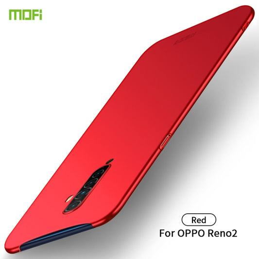 For OPPO Reno2 MOFI Frosted PC Ultra-thin Hard Case(Red) - OPPO Cases by MOFI | Online Shopping UK | buy2fix