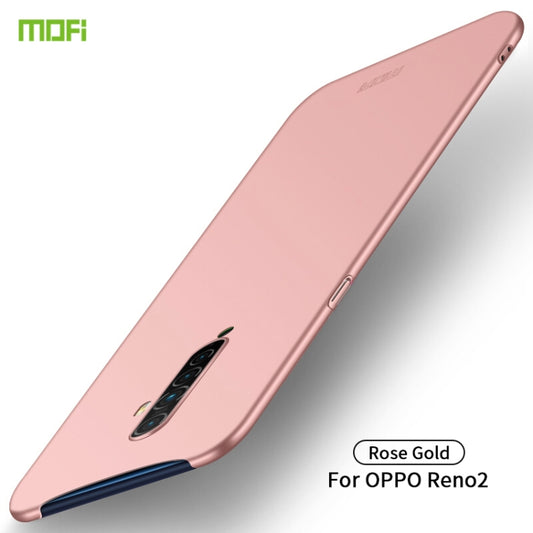 For OPPO Reno2 MOFI Frosted PC Ultra-thin Hard Case(Rose gold) - OPPO Cases by MOFI | Online Shopping UK | buy2fix