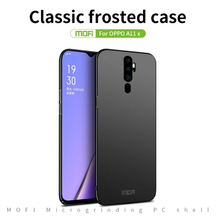 For  OPPO A11x MOFI Frosted PC Ultra-thin Hard Case(Black) - OPPO Cases by MOFI | Online Shopping UK | buy2fix