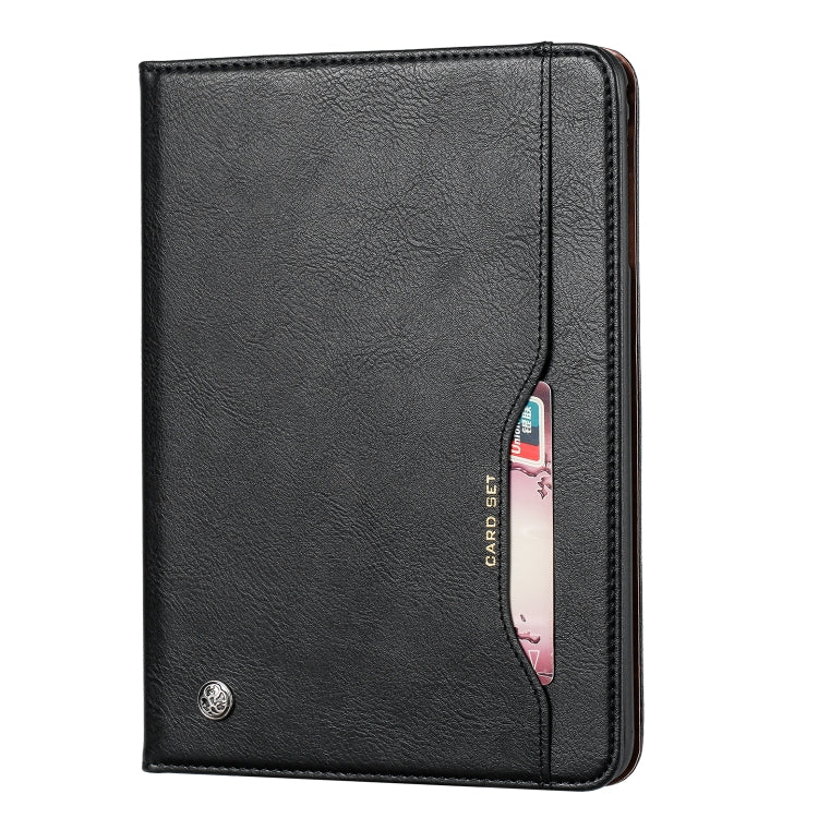 For iPad 10.2 Knead Skin Texture Horizontal Flip Leather Case with Photo Frame & Holder & Card Slots & Wallet(Black) - iPad 10.2 Cases by buy2fix | Online Shopping UK | buy2fix