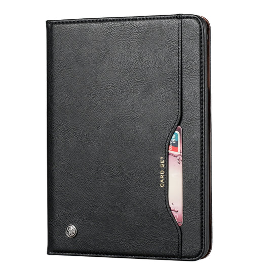 For iPad 10.2 Knead Skin Texture Horizontal Flip Leather Case with Photo Frame & Holder & Card Slots & Wallet(Black) - iPad 10.2 Cases by buy2fix | Online Shopping UK | buy2fix
