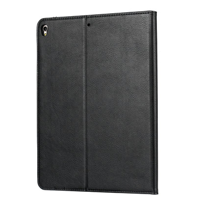 For iPad 10.2 Knead Skin Texture Horizontal Flip Leather Case with Photo Frame & Holder & Card Slots & Wallet(Black) - iPad 10.2 Cases by buy2fix | Online Shopping UK | buy2fix