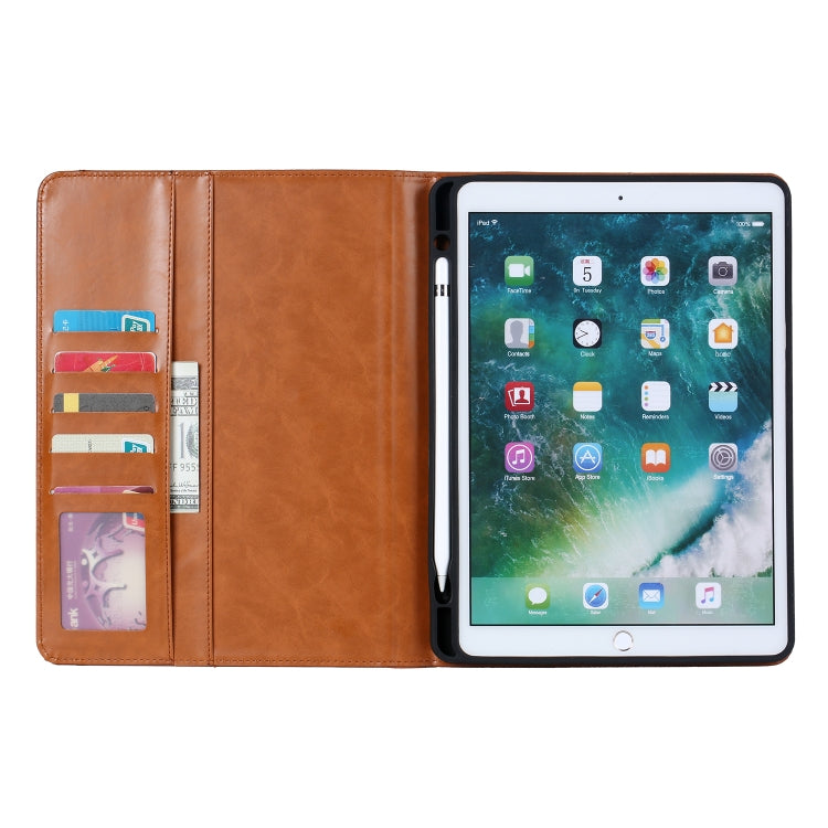 For iPad 10.2 Knead Skin Texture Horizontal Flip Leather Case with Photo Frame & Holder & Card Slots & Wallet(Red) - iPad 10.2 Cases by buy2fix | Online Shopping UK | buy2fix