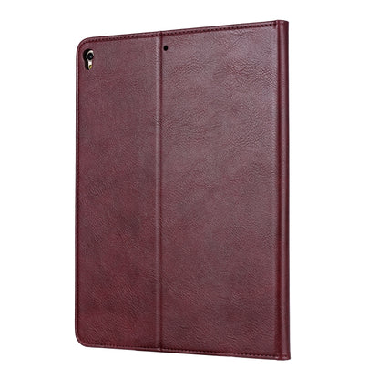 For iPad 10.2 Knead Skin Texture Horizontal Flip Leather Case with Photo Frame & Holder & Card Slots & Wallet(Wine Red) - iPad 10.2 Cases by buy2fix | Online Shopping UK | buy2fix