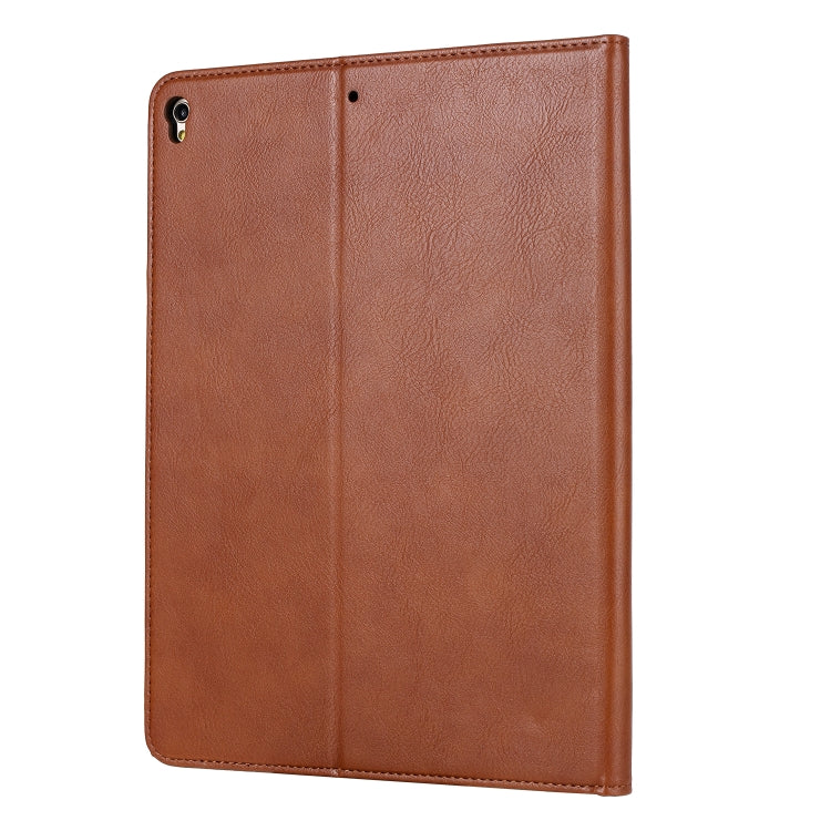 For iPad 10.2 Knead Skin Texture Horizontal Flip Leather Case with Photo Frame & Holder & Card Slots & Wallet(Brown) - iPad 10.2 Cases by buy2fix | Online Shopping UK | buy2fix