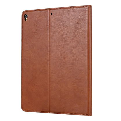 For iPad 10.2 Knead Skin Texture Horizontal Flip Leather Case with Photo Frame & Holder & Card Slots & Wallet(Brown) - iPad 10.2 Cases by buy2fix | Online Shopping UK | buy2fix