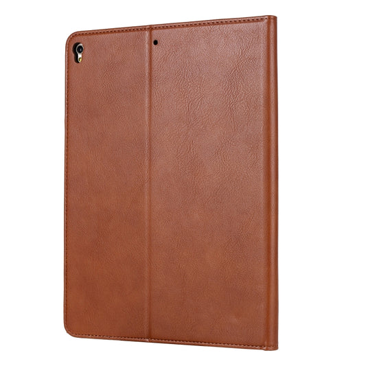 For iPad 10.2 Knead Skin Texture Horizontal Flip Leather Case with Photo Frame & Holder & Card Slots & Wallet(Brown) - iPad 10.2 Cases by buy2fix | Online Shopping UK | buy2fix