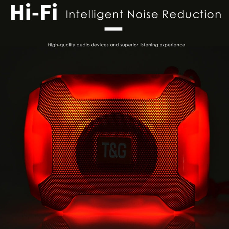 T&G TG162 LED Stereo Portable Bluetooth Speaker Mini Wireless Speaker Subwoofer(Black) - Desktop Speaker by T&G | Online Shopping UK | buy2fix
