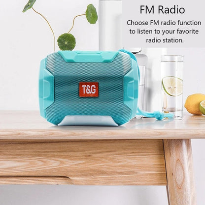 T&G TG162 LED Stereo Portable Bluetooth Speaker Mini Wireless Speaker Subwoofer(Green) - Desktop Speaker by T&G | Online Shopping UK | buy2fix