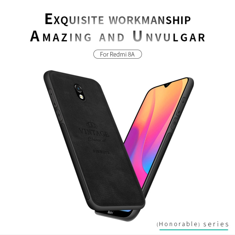 For Xiaomi RedMi 8A PINWUYO Zun Series PC + TPU + Skin Waterproof And Anti-fall All-inclusive Protective Shell(Brown) - Xiaomi Cases by PINWUYO | Online Shopping UK | buy2fix